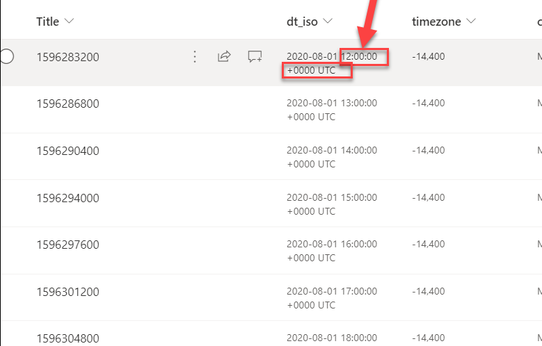 Reformatting and removing time from date column with JSON